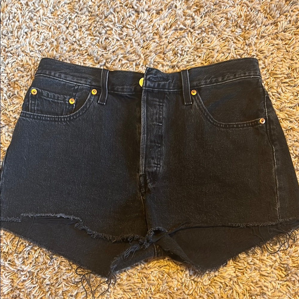 Levi’s 501 Black Denim Women's Shorts
